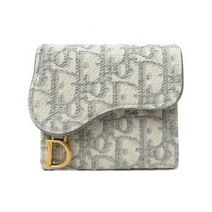 Christian Dior Oblique Saddle Lotus Wallet Bifold